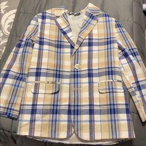 Boys size 7 Nautica Plaid Blazer